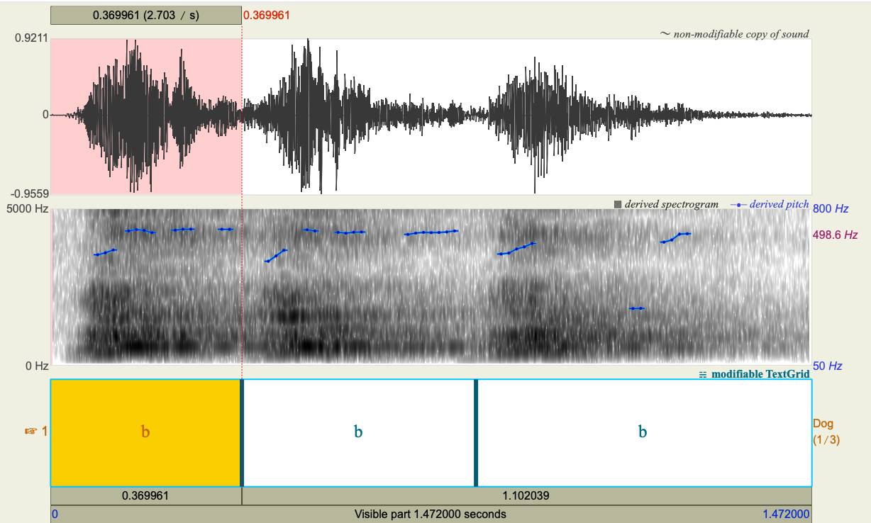 Waveform and Spectrogram of bark sample 2