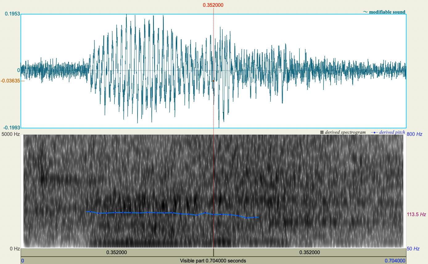 Waveform and Spectrogram of panting sample 1